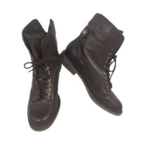 Lucky Brand Lace Up Booties Size 8 M / 38 Brown